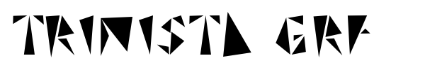 Trinista GRF font preview